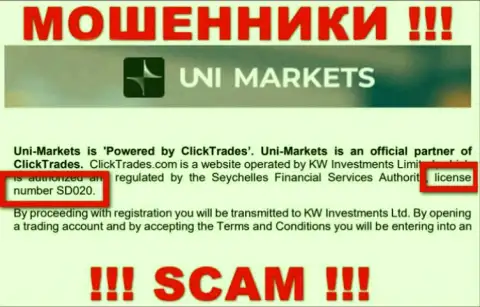 Осторожно, UNIMarkets вытягивают вложения, хотя и опубликовали свою лицензию на онлайн-сервисе
