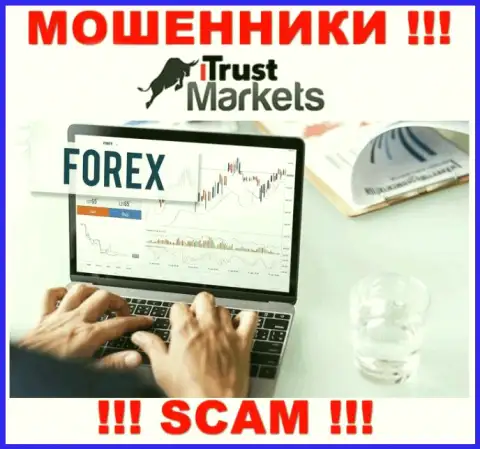 Опасно сотрудничать с internet-обманщиками Trust Markets, направление деятельности которых Forex