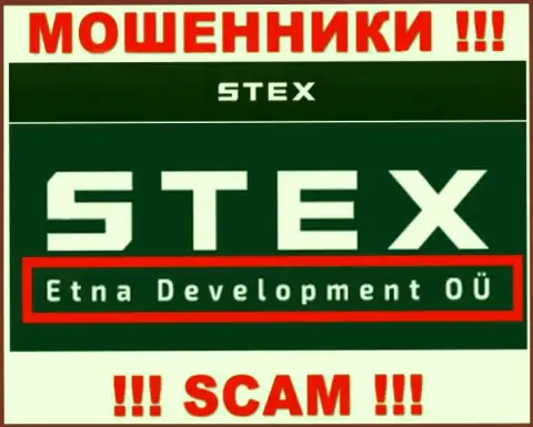 На сайте Stex Com сообщается, что Etna Development OÜ - это их юридическое лицо, однако это не значит, что они добросовестные