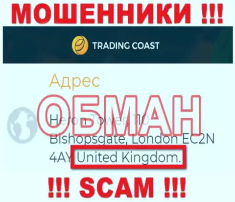 Честную информацию о юрисдикции Trading-Coast Com у них на официальном web-сервисе Вы не сможете найти