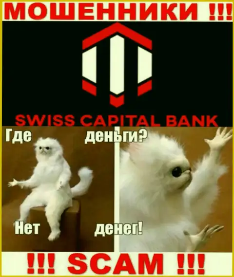 Если вдруг ожидаете заработок от совместной работы с брокером Swiss Capital Bank, тогда зря, указанные мошенники обуют и Вас