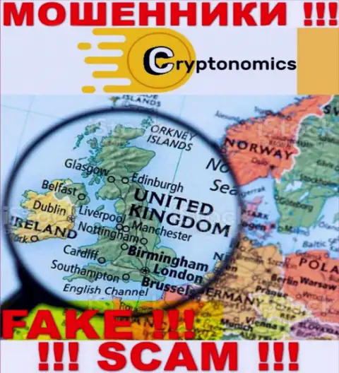 Мошенники Crypnomic не представляют достоверную информацию касательно своей юрисдикции