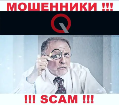 На портале Q IQ не имеется информации о регуляторе указанного мошеннического лохотрона