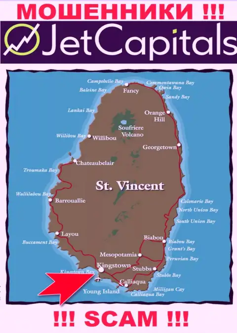 Кингстаун, Сент-Винсент и Гренадины - именно здесь, в офшорной зоне, отсиживаются internet жулики Jet Capitals