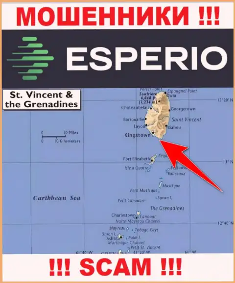Оффшорные интернет мошенники Esperio прячутся тут - Кингстаун, Сент-Винсент и Гренадины