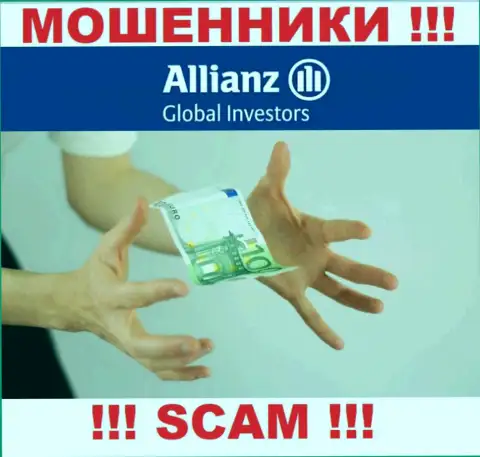 В брокерской компании Allianz Global Investors LLC вынуждают заплатить дополнительно комиссионные сборы за возврат денежных средств - не стоит вестись