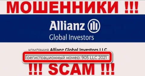 Allianz Global Investors LLC - АФЕРИСТЫ ! Регистрационный номер конторы - 905 LLC 2021
