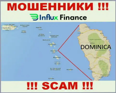 Компания InFluxFinance Pro - это интернет-мошенники, отсиживаются на территории Commonwealth of Dominica, а это офшор