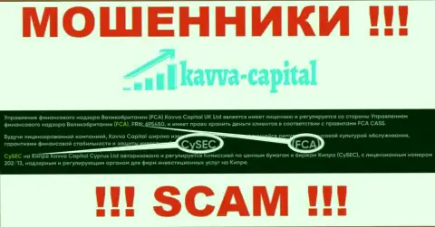 CySEC - это мошеннический регулирующий орган, вроде как курирующий деятельность Kavva Capital