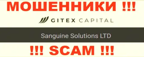 Юридическое лицо Sanguine Solutions LTD - это Sanguine Solutions LTD, именно такую инфу оставили аферисты у себя на интернет-портале