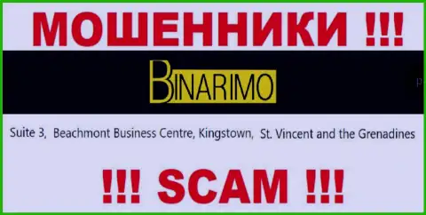 Binarimo - это мошенники !!! Пустили корни в офшорной зоне по адресу Suite 3, ​Beachmont Business Centre, Kingstown, St. Vincent and the Grenadines и крадут депозиты клиентов