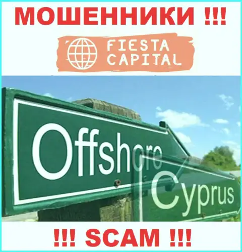 Офшорные интернет мошенники Fiesta Capital скрываются тут - Cyprus