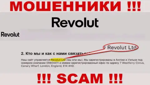 Revolut Ltd - это организация, которая руководит интернет мошенниками Revolut