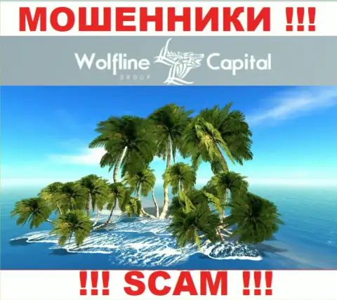 Мошенники Wolfline Capital не публикуют достоверную инфу касательно их юрисдикции