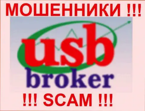 Логотип мошеннической форекс конторы ЮСБ Брокер